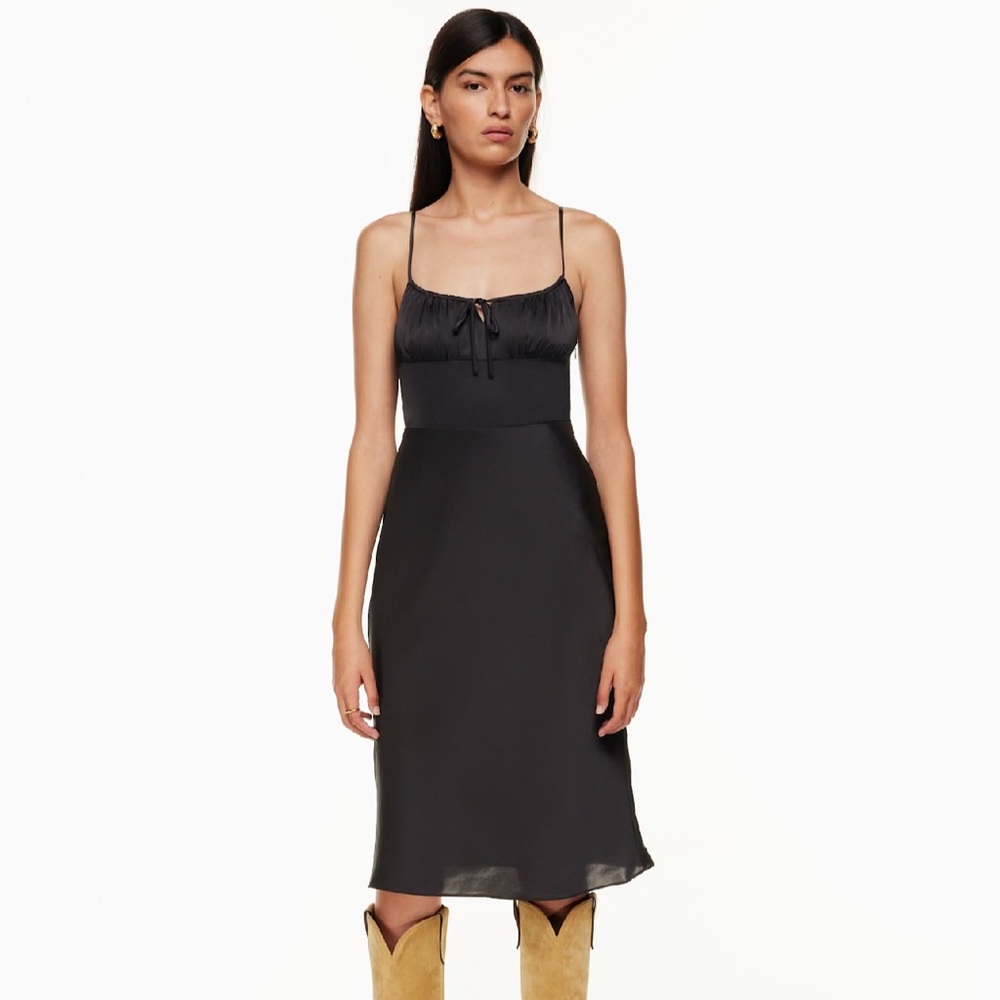 Wilfred Bellow Satin Midi Dress size 10